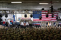 President Trump and First Lady Melania Trump aboard USS Wasp