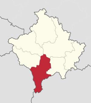 Prizren in Kosovo (Kosovo independent).svg