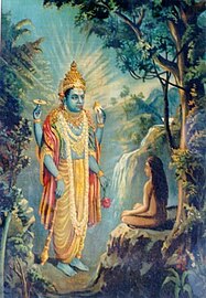 Apparition de Vichnou devant Dhruva