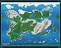 wrap-around world map with poles (SF or fantasy?)