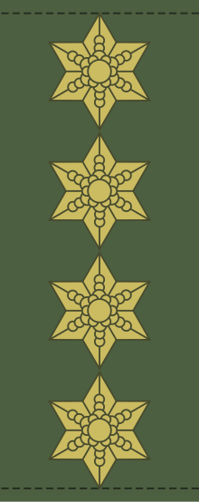 Rank insignia of general of the Royal Danish Army.svg