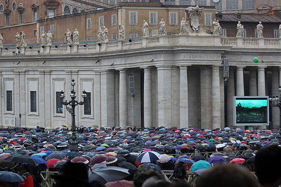 Recital of the Angelus prayer at St. Peter's Square, Rome, Italy