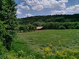 Riding arena at the Riedmühle residential area, 2020