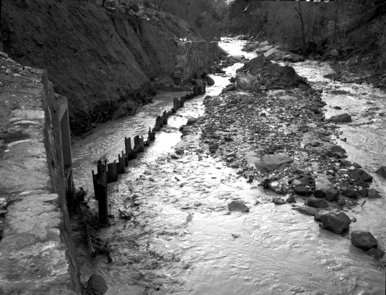 File:Repair work to the revetment as a result of flood damage during construction of barrier piling. ; ZION Museum and Archives Image (be8c4e1d0f994c94936f2cdb62edbed7).tif