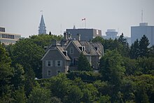 24 Sussex Drive, the official residence of the prime minister of Canada Residence of the Prime Minister of Canada.jpg