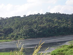 Pollution visible in the waters of the river, passing through Santana de Parnaiba, west of the Metropolitan Region of Sao Paulo. Rio Tiete - Poluicao.JPG