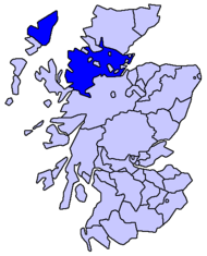 Pozicija Ross-shirea na karti Škotske