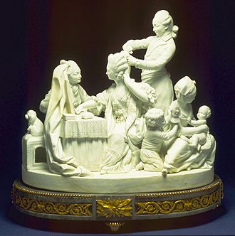 The Toilet of Madame, Sevres, after a model by Louis-Simon Boizet Sevres Porcelain Manufactory - The Toilet of Madame - Walters 48995.jpg