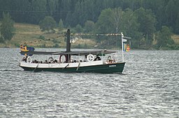 Ångslupen S/S Gerda på Näshultasjön.