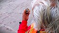 Sadhu's Preparations at Ram Ghat by The open draft