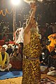 Sadhus and young monks during Devdeepawali Aarti in Benaras 2023 07