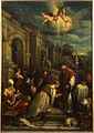 Св. Валентин Римський хрестить св. Лусіллу (~ 1575)