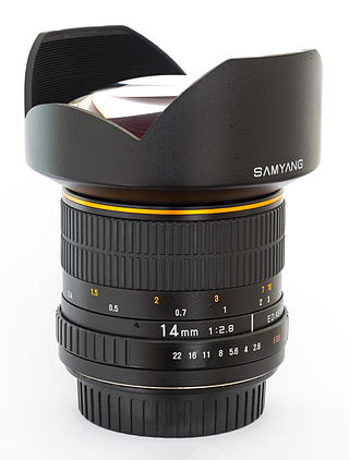 <span class="mw-page-title-main">Samyang 14mm f/2.8 IF ED UMC Aspherical</span> Photographic lens