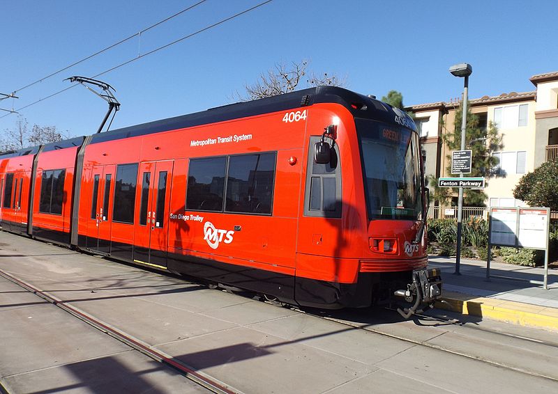 File:San diego trolley at fenton parkway.jpg