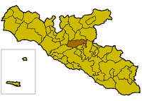 Locatie van Sant'Angelo Muxaro in Agrigento (AG)
