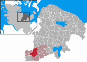 Poziția Schillsdorf pe harta districtului Plön