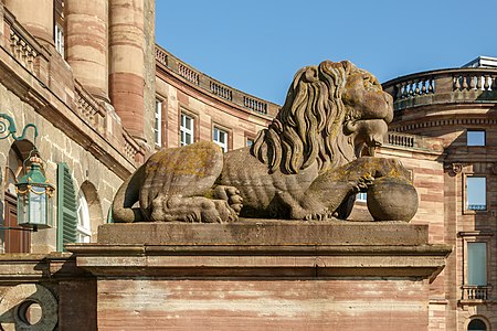 Lion Schloss Wilhelmshöhe Kassel Germany