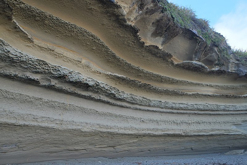File:Scoured out cliff face at the end of Truman Track near Punakaiki.jpg