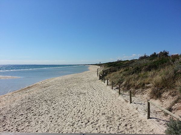 Seaford beach and foreshore reserve, Victoria, Australia