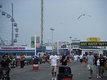 Seaside Heights boardwalk looking toward Funtown Pier in 2008