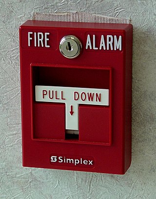 <span class="mw-page-title-main">Manual fire alarm activation</span> Button or lever to activate fire alarms