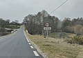 Sinal na estrada de Gudín.