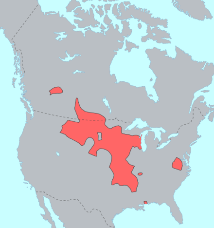 Western Siouan languages prior to European settlements