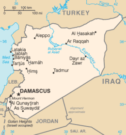 Syrie - Carte