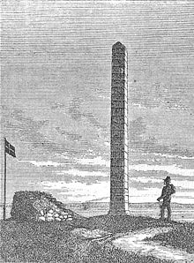 Drawing of the memorial on Højskamling at Skamlingsbanken.