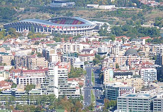 Pogled na stadion i njegovu okolinu