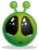 Smiley green alien big eyes.svg