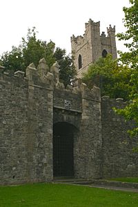 St. Audoen's Church Over Dublin City Wall and Gate.JPG
