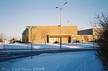 Original location of St. Marguerite d'Youville Catholic Secondary School on Glenvale Blvd St. Marguerite d'Youville CSS, old location on Glenvale Blvd in Brampton ON 2004.jpg