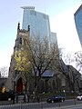 L'église anglicane Saint-Georges à Montréal, devant le 1250 René-Lévesque.