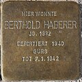 Stolperstein für Berthold Haberer, Herdstraße 18, Villingen-Schwenningen.jpg