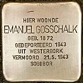 Stolperstein für Emanuel Gosschalk (Rotterdam-Zuid).jpg