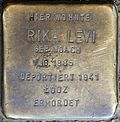 Stolperstein für Rika Levi (Beethovenstraße Ecke Roonstraße)