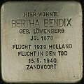Stolperstein für Bertha Bendix (Hültzstraße 24)