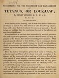 Миниатюра для Файл:Suggestions for the treatment and management of tetanus, or lockjaw (IA b30361588).pdf