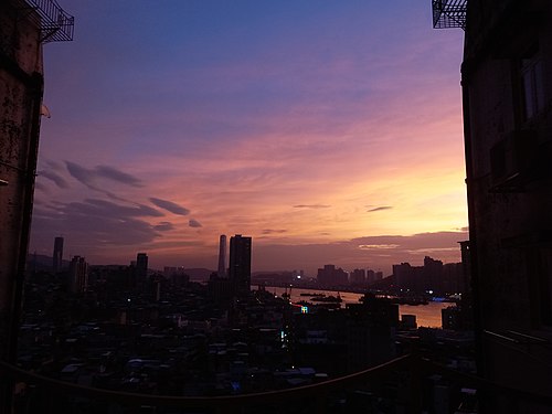 Sun set in Macau