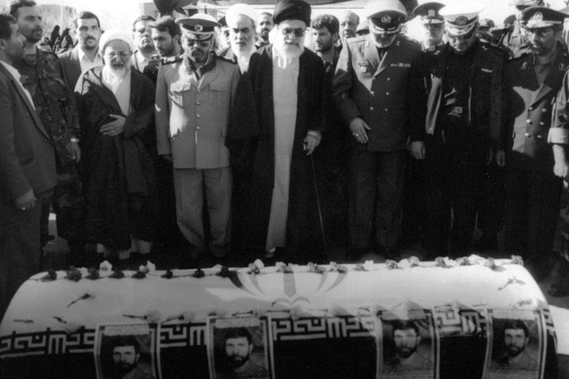 File:Supreme Leader Ali Khamenei - Funeral of Ali Sayad Shirazi.jpg