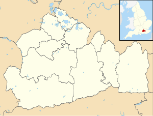 Maps of castles in England by county: L–W is located in Surrey