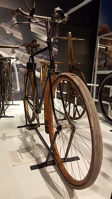 The Svea Velocipede by Fredrik Ljungström and Birger Ljungström, exhibited at the Swedish National Museum of Science and Technology