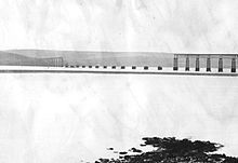 The bridge after its collapse Tay bridge down.JPG