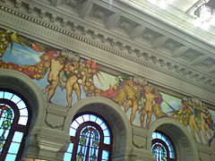 Frise de Néstor dans le Salon Saint-Saëns.