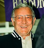 Ted Marchibroda led the Baltimore Ravens staff in their only time coaching the Senior Bowl (1998). Ted Marchibroda.jpg