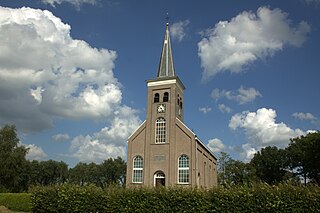 Terwispel Village in Friesland, Netherlands