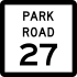 Park Road 27 Markierung