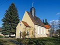 Dorfkirche Thammenhain (Kirche (mit Ausstattung), Kirchhof mit Einfriedungsmauer und Grabstein für Pfarrer Hoffmann)