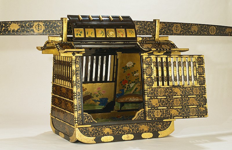 File:The Date Clan’s Palanquin with Arabesque Design in Maki-e Lacquer.jpg